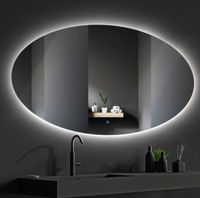 BWS Badkamerspiegel | Spark Ovale | met LED verlichting | 90x140cm - thumbnail