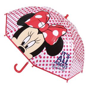 Disney Minnie Mouse - paraplu - voor kinderen - rood - D71 cm