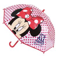 Disney Minnie Mouse - paraplu - voor kinderen - rood - D71 cm   -