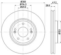 Remschijf 8DD355128831