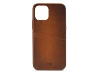 Senza Senza Desire Leather Cover with Card Slot Apple iPhone 12 Mini Burned Cognac