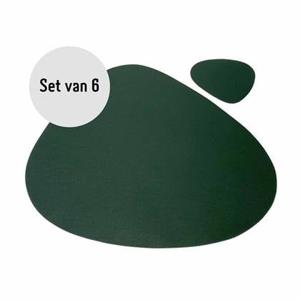 Krumble Placemat set design - 6 stuks - Groen