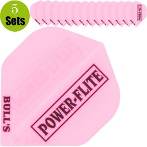 Bulls Powerflite Dartflights 5-Pack - Roze