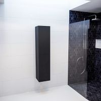 Mondiaz Vica Beam kolomkast 160 cm 2 deuren zwart mat (Urban)