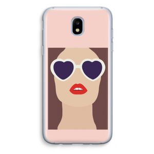 Red lips: Samsung Galaxy J5 (2017) Transparant Hoesje
