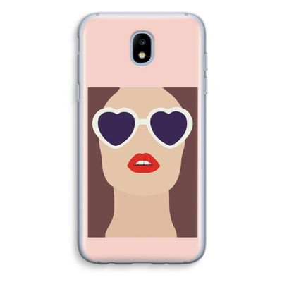 Red lips: Samsung Galaxy J5 (2017) Transparant Hoesje