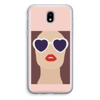 Red lips: Samsung Galaxy J5 (2017) Transparant Hoesje