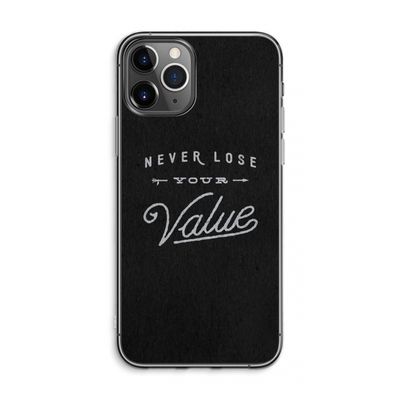 Never lose your value: iPhone 11 Pro Max Transparant Hoesje