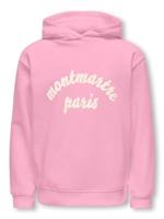 Kids ONLY winter hoodie meisjes - roze - KogHollylife - loose fit