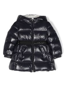 Moncler Enfant doudoune Alis à coupe longue - Bleu