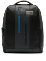 PIQUADRO Computer leather backpack - Noir - thumbnail