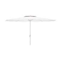 Marbueno Parasol Staal 8 Staven D270 cm Polyester Wit Tuin, Zwembad en Terras 10187