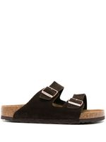 Birkenstock sandales Arizona en daim - Marron - thumbnail