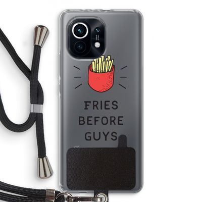 Fries before guys: Xiaomi Mi 11 Transparant Hoesje met koord