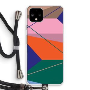 Gestalte 1: Pixel 4 Transparant Hoesje met koord