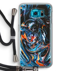 Black Unicorn: Samsung Galaxy S6 Transparant Hoesje met koord