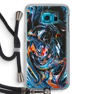 Black Unicorn: Samsung Galaxy S6 Transparant Hoesje met koord