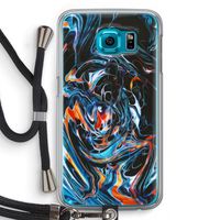 Black Unicorn: Samsung Galaxy S6 Transparant Hoesje met koord