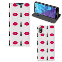 Huawei Y5 (2019) Hoesje met Magneet Lipstick Kiss