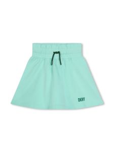 Dkny Kids jupe en coton à taille élastiquée - Vert