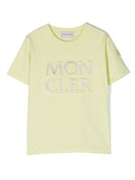 Moncler Enfant t-shirt en coton à logo embossé - Vert - thumbnail