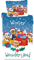 Paw Patrol kerst dekbedovertrek Winter Wonderland 140 x 200 cm