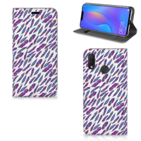 Huawei P Smart Plus | Hoesje met Magneet | Feathers Color Huawei P Smart Plus | Hoesje met Magneet | Feathers Color