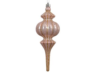 Kersthanger figuur 18 cm roze