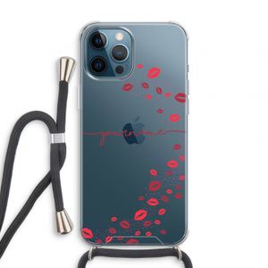 Kusjes: iPhone 12 Pro Transparant Hoesje met koord
