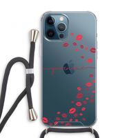 Kusjes: iPhone 12 Pro Transparant Hoesje met koord