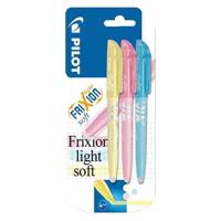 Markeerstift PILOT friXion light soft pastel assorti blister à 3 stuks