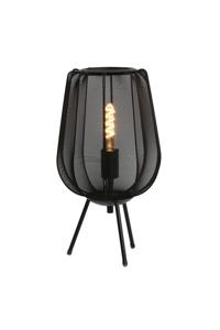 Light & Living Bohemian tafellampPlumeria zwart Ø 25cm - 1874312