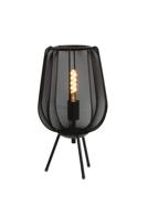 Light & Living Bohemian tafellampPlumeria zwart Ø 25cm - 1874312 - thumbnail