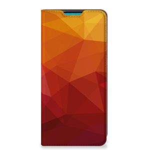 Stand Case voor Samsung Galaxy A73 Polygon Red