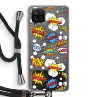 Pow Smack: Samsung Galaxy A12 Transparant Hoesje met koord