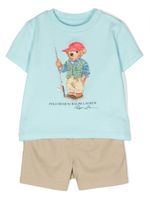 Ralph Lauren Kids ensemble short-t-shirt à logo - Bleu