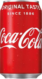 Coca-Cola frisdrank, fat blik van 33 cl, pak van 24 stuks