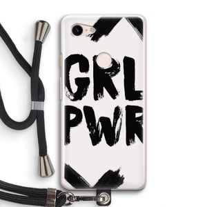 Girl Power #2: Pixel 3 Transparant Hoesje met koord