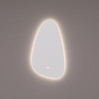 HIPP Design spiegel Organisch met Indirecte LED Rondom 45 x 80 x 3 cm - Spiegelverwarming - Kleurenwissel - Touch Dimmer