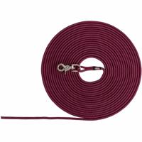 TRIXIE HONDENRIEM SLEEPLIJN ROND ZONDER HANDLUS SANGRIA ROOD 5 MTR X 0,6 CM