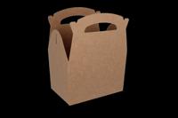 Kids Menuboxen, kraft 110x160x170mm 50 stuks