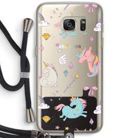 Fantasiewereld: Samsung Galaxy S7 Transparant Hoesje met koord