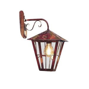 KonstSmide Landelijke wandlamp Fenix Down 43cm roodkoper 432-900