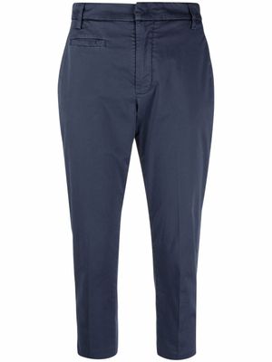 DONDUP pantalon chino Ariel à coupe courte - Bleu