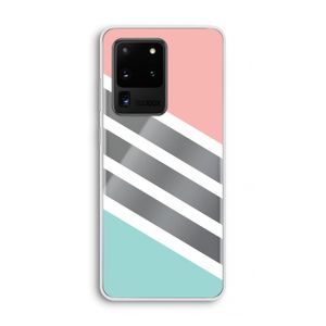Strepen pastel: Samsung Galaxy S20 Ultra Transparant Hoesje