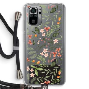 Sweet little flowers: Xiaomi Redmi Note 10S Transparant Hoesje met koord