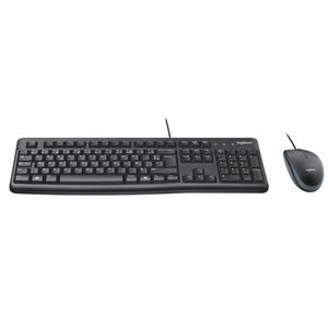 Logitech MK120 toetsenbord USB AZERTY Belgisch Zwart