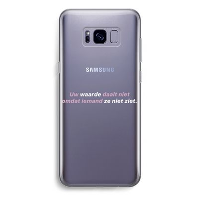 uw waarde daalt niet: Samsung Galaxy S8 Plus Transparant Hoesje