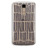 Moroccan stripes: LG K10 (2016) Transparant Hoesje