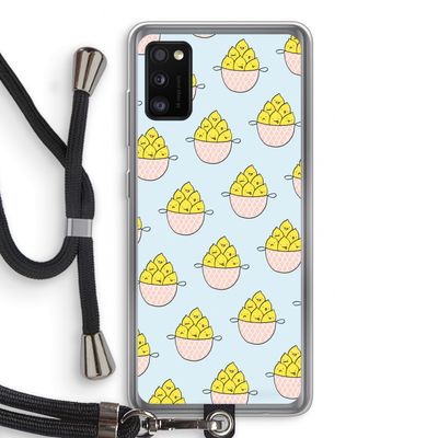 Citroenen: Samsung Galaxy A41 Transparant Hoesje met koord